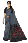 Grey Mania Bandha Border Pasapalli Saree | Odisha Handloom GI Tagged | Devnika