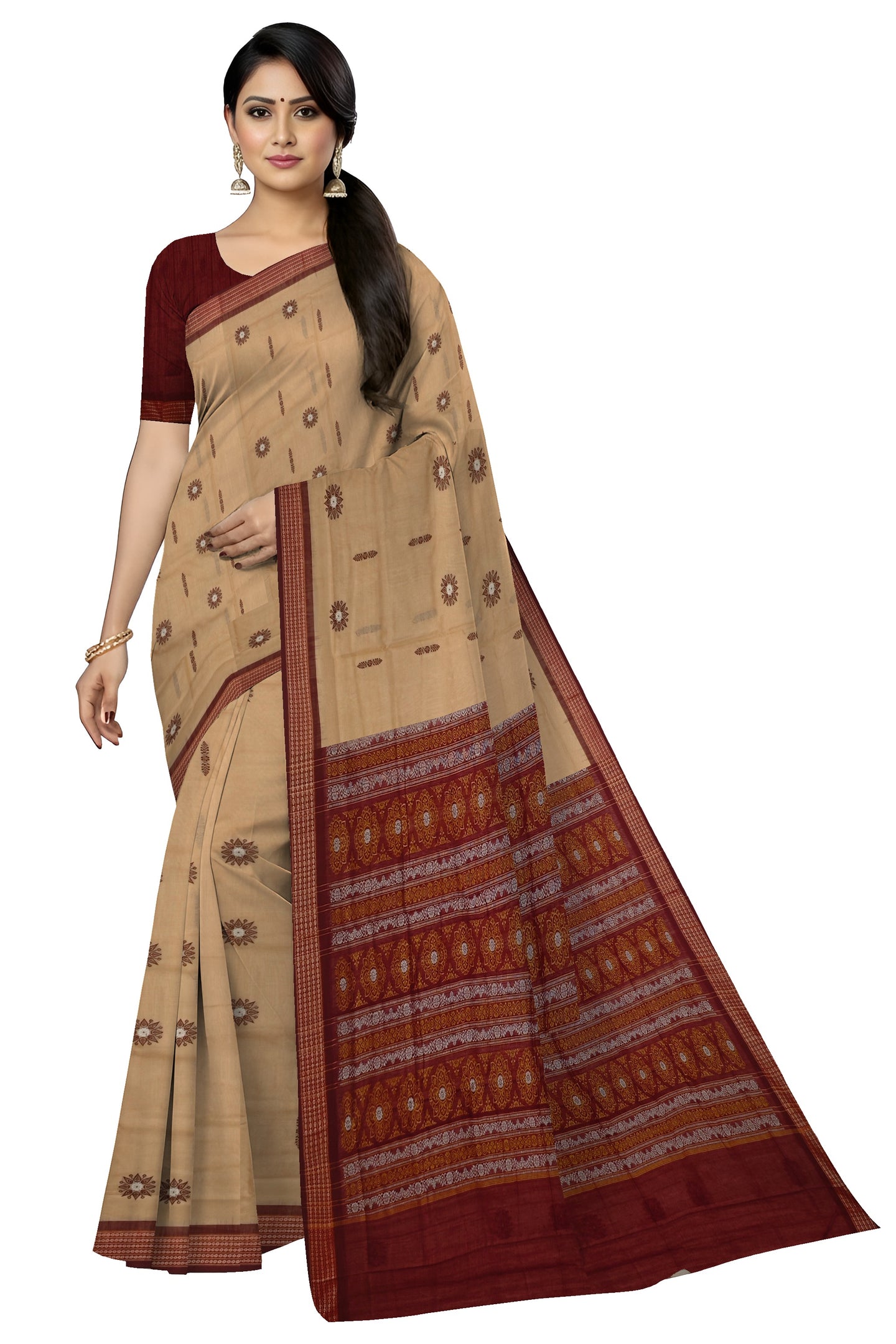 Chandan Bomkai Sambalapuri Saree