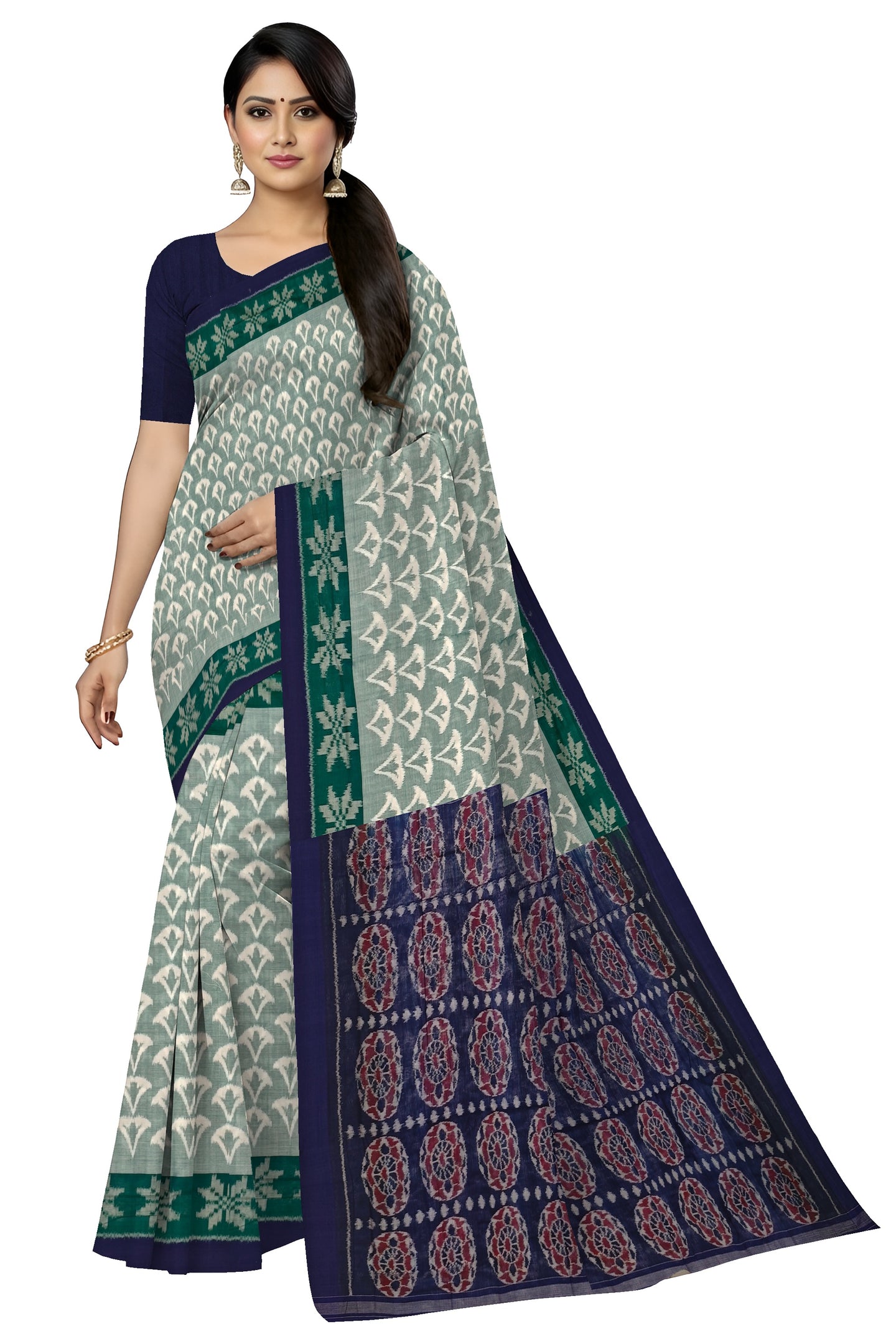 Light Green Body Bandha Saree