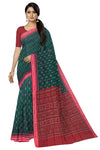 Green Mania Bandha Traditional Katiki Saree | Odisha Handloom GI Tagged | Devnika