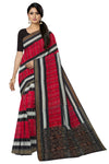 Red And White Mania Bandha Traditional Katiki Saree | Odisha Handloom GI Tagged | Devnika