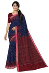 Deep Blue Mania Bandha Traditional Katiki Saree | Odisha Handloom GI Tagged | Devnika