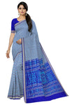 Light Blue Traditional Body Bandha Saree | Odisha Handloom GI Tagged | Devnika