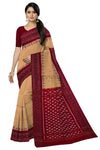 Chandan Temple Border Bandha Saree(High School Teacher Saree) | Odisha Handloom GI Tagged | Devnika