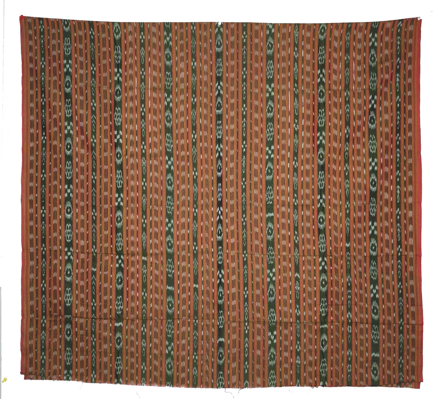 Dark Brown &Olive Green Tani Bandha Shirt/Top Piece