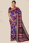 Silver and Violet Bandha Pasapalli Saree | Odisha Handloom | Devnika