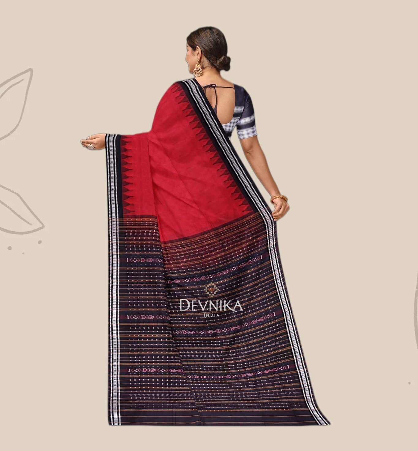 Red Bapta Saree
