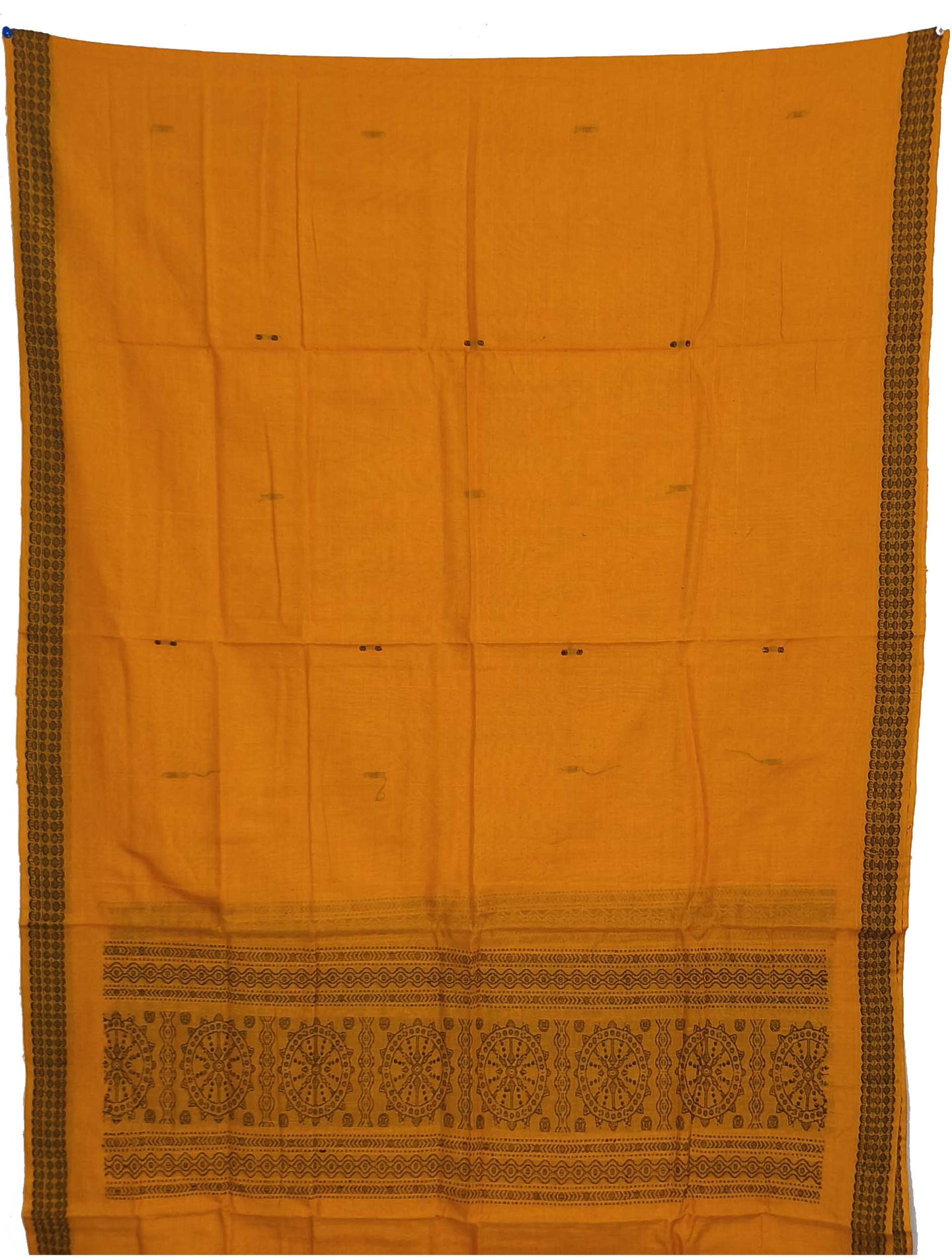 Blue With Yellow Pant & Chunri Bomkai Dress Set