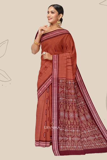 Light Brown Bomkai Saree