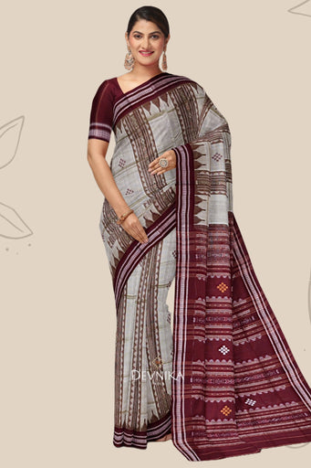 Spring Green Pata Bapta Saree