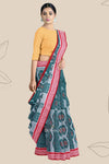 Green and Red Body Bandha Saree | Odisha Handloom GI Tagged | Devnika