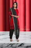 Red Bomkai Dress Set