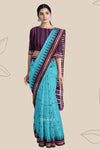Light Emerald Pata Bapta Saree