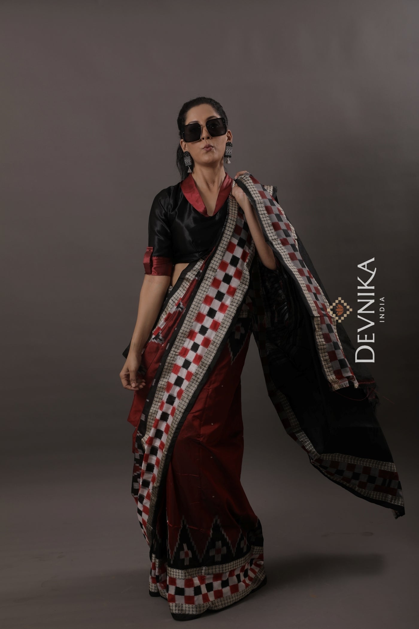 Border Pasapalli Saree | Odisha Handloom GI Tagged | Devnika