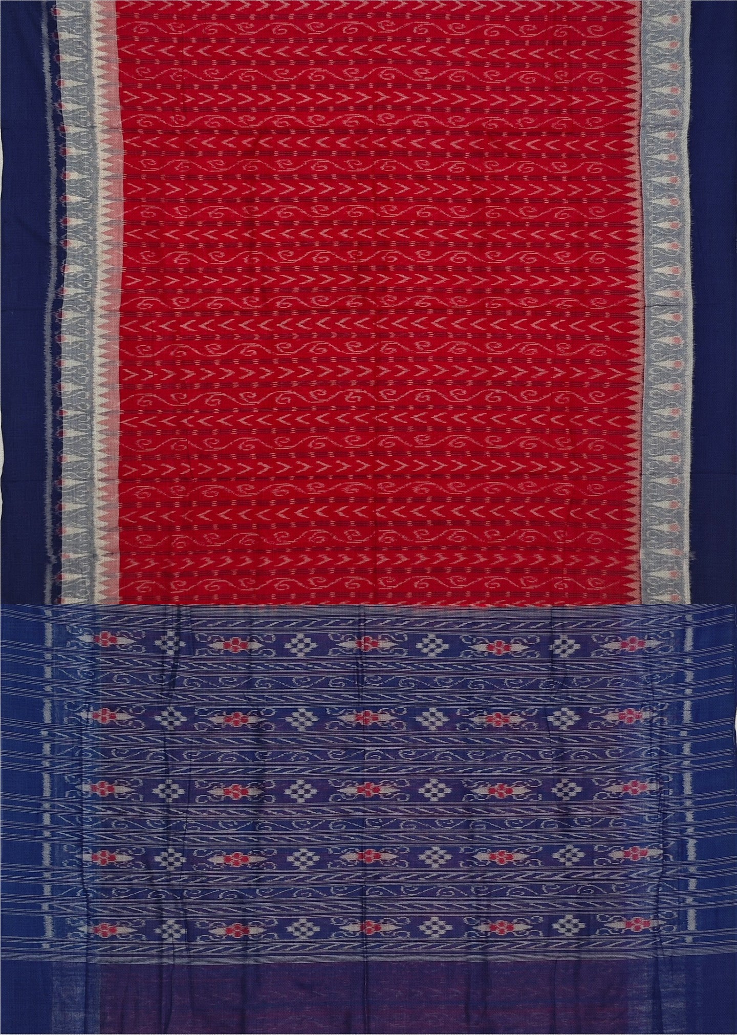 Red Body Bandha Saree