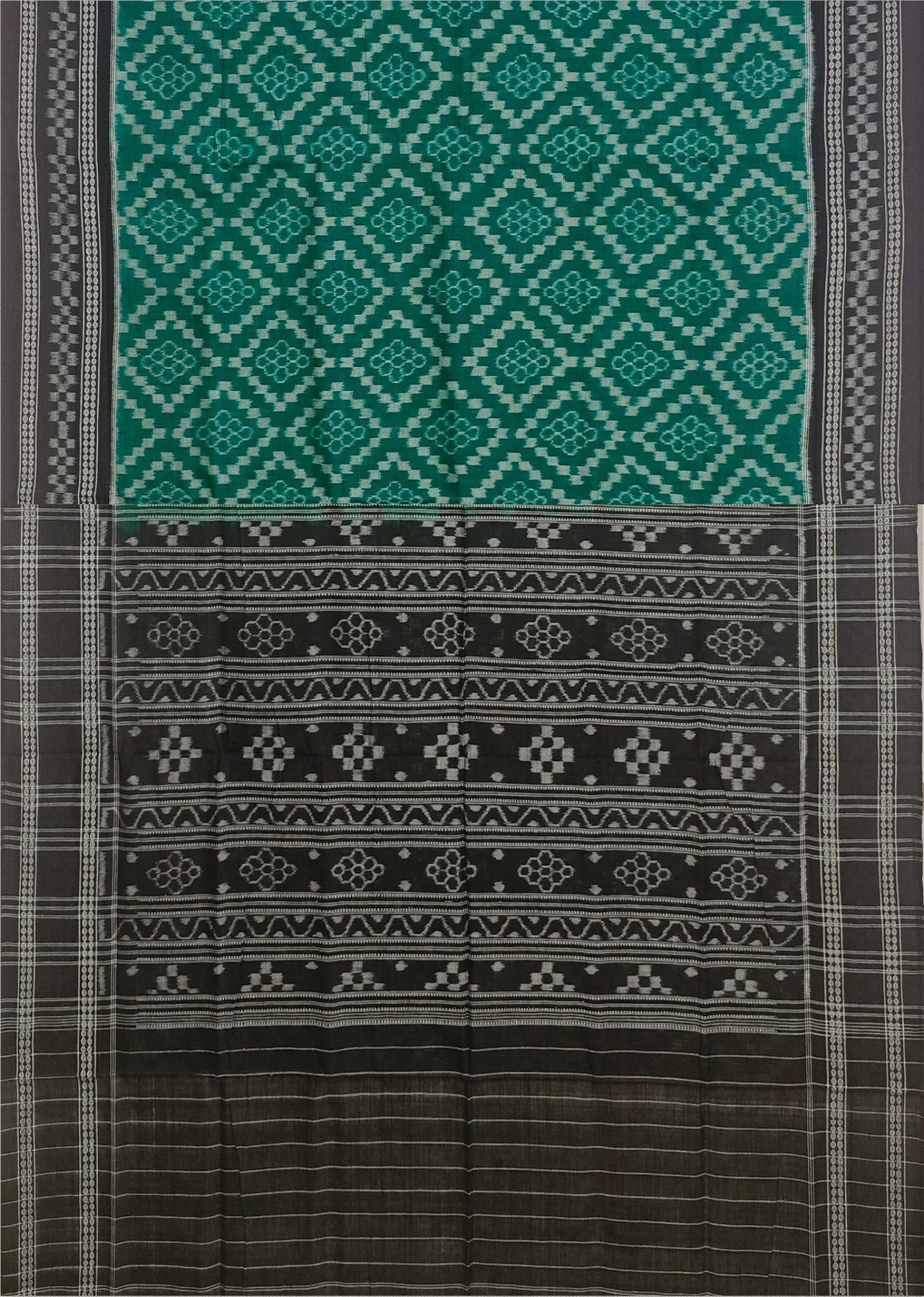 Green Traditional Body Bandha Saree