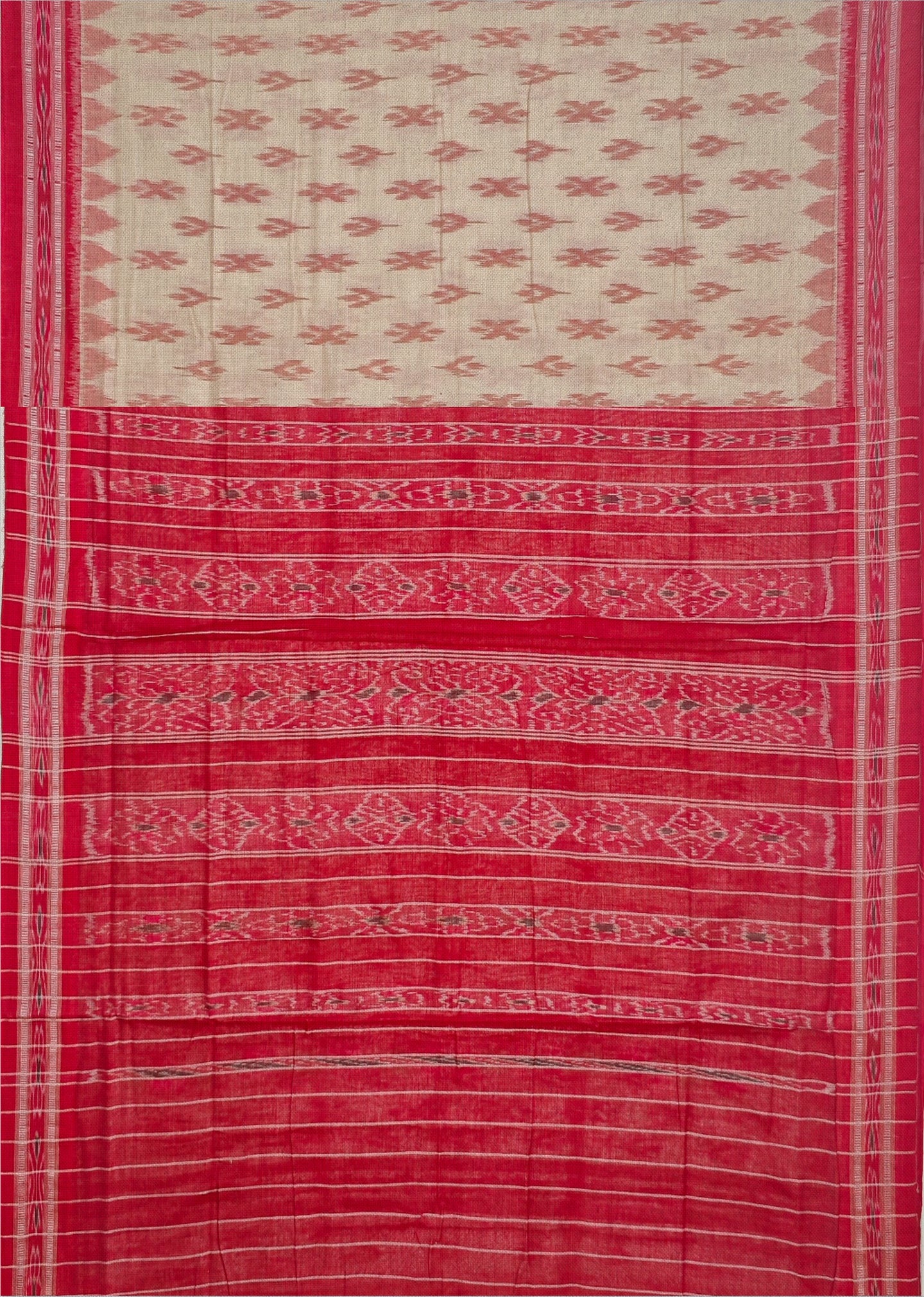 Chandan Mania Bandha Traditional Katiki Saree | Odisha Handloom GI Tagged | Devnika