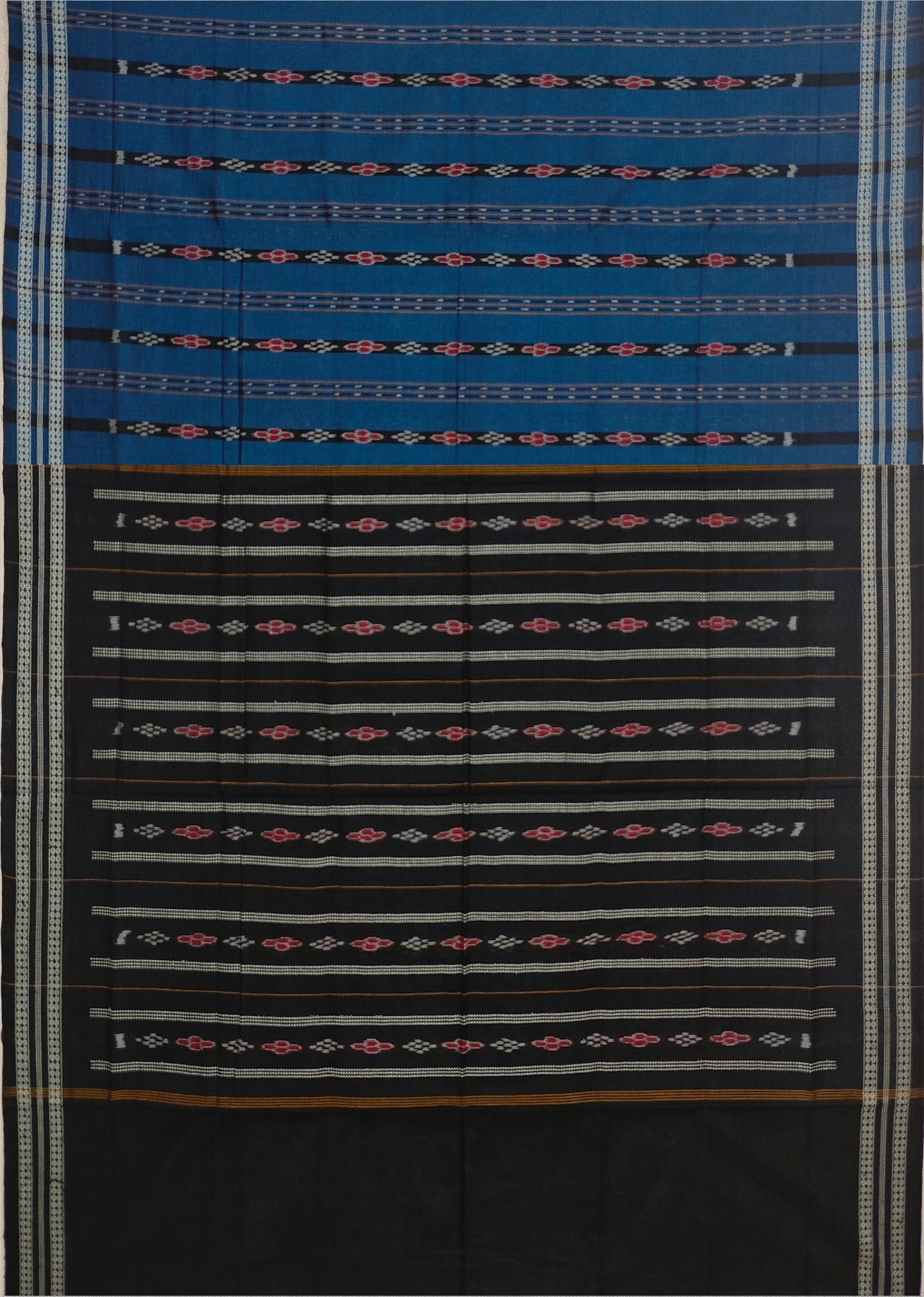 Blue Line Bandha Saree | Odisha Handloom GI Tagged | Devnika