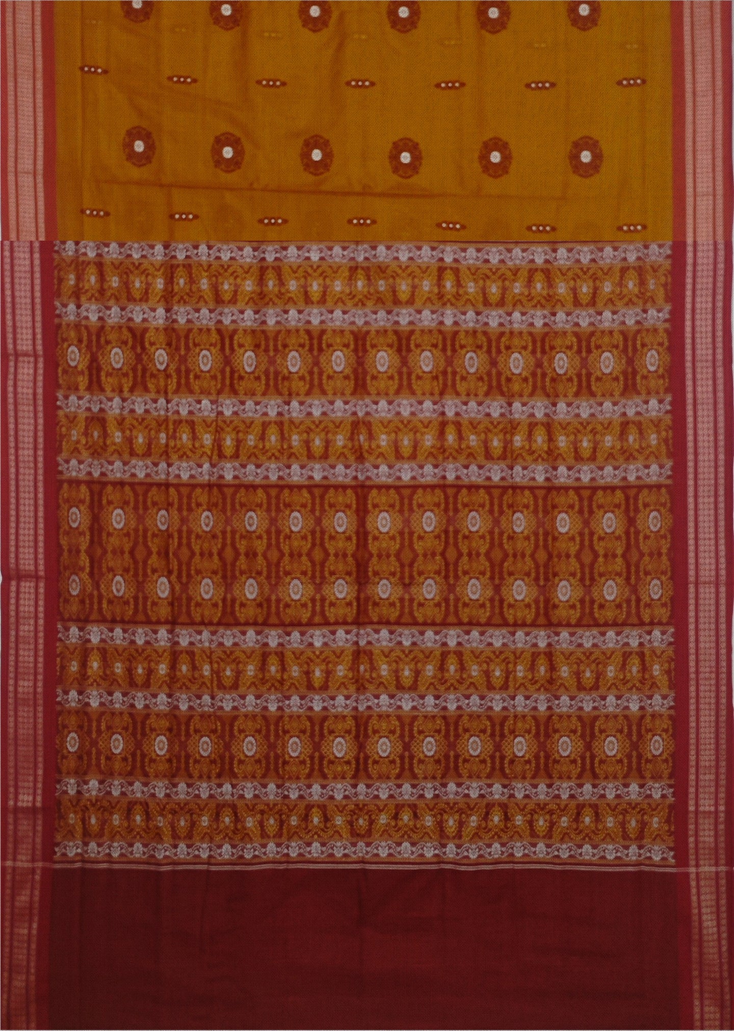 Deep Brown Bomkai Sambalapuri Saree