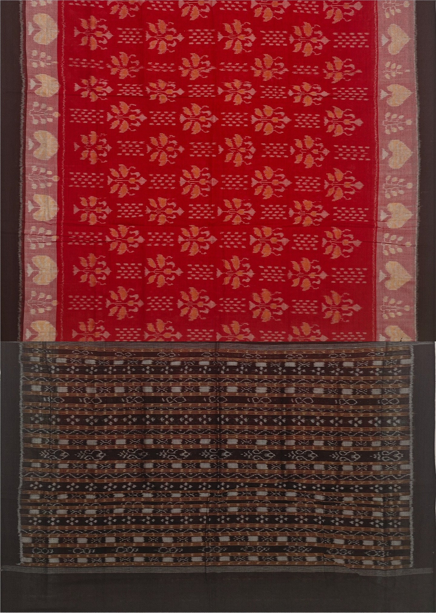 Red Body Bandha Saree