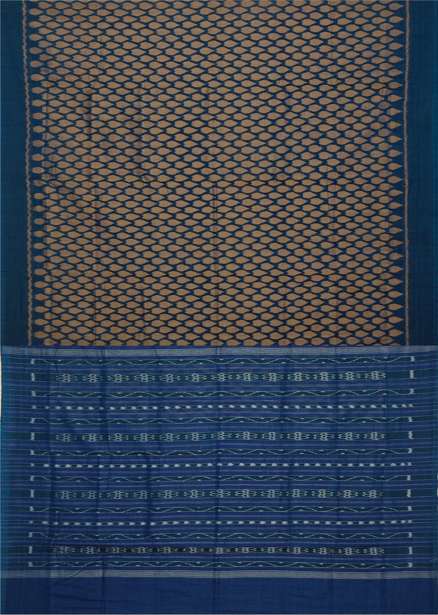 Sumati And Golden Brown Tikili Bandha Saree