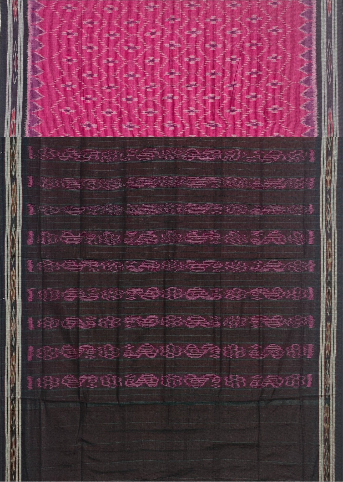 Onion Pink Mania Bandha Traditional Katiki Saree | Odisha Handloom GI Tagged | Devnika