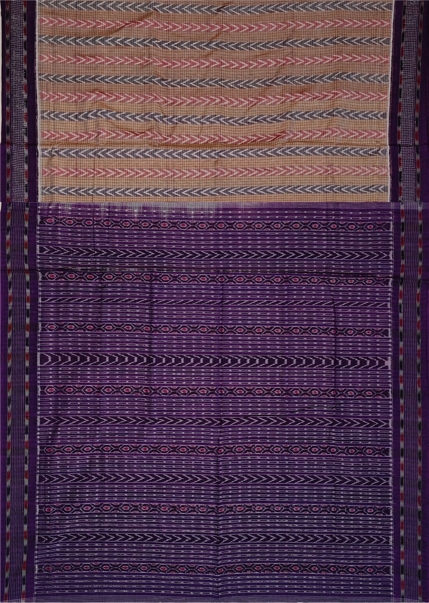 Blue & Red Dhanpatri Bandha Saree | Odisha Handloom GI Tagged | Devnika