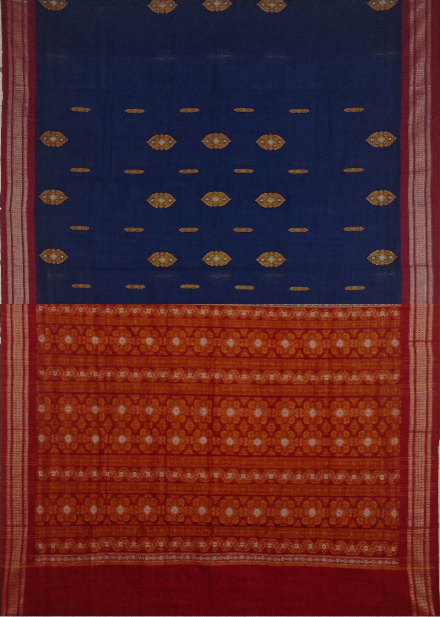 Blue Bomkai Sambalapuri Saree
