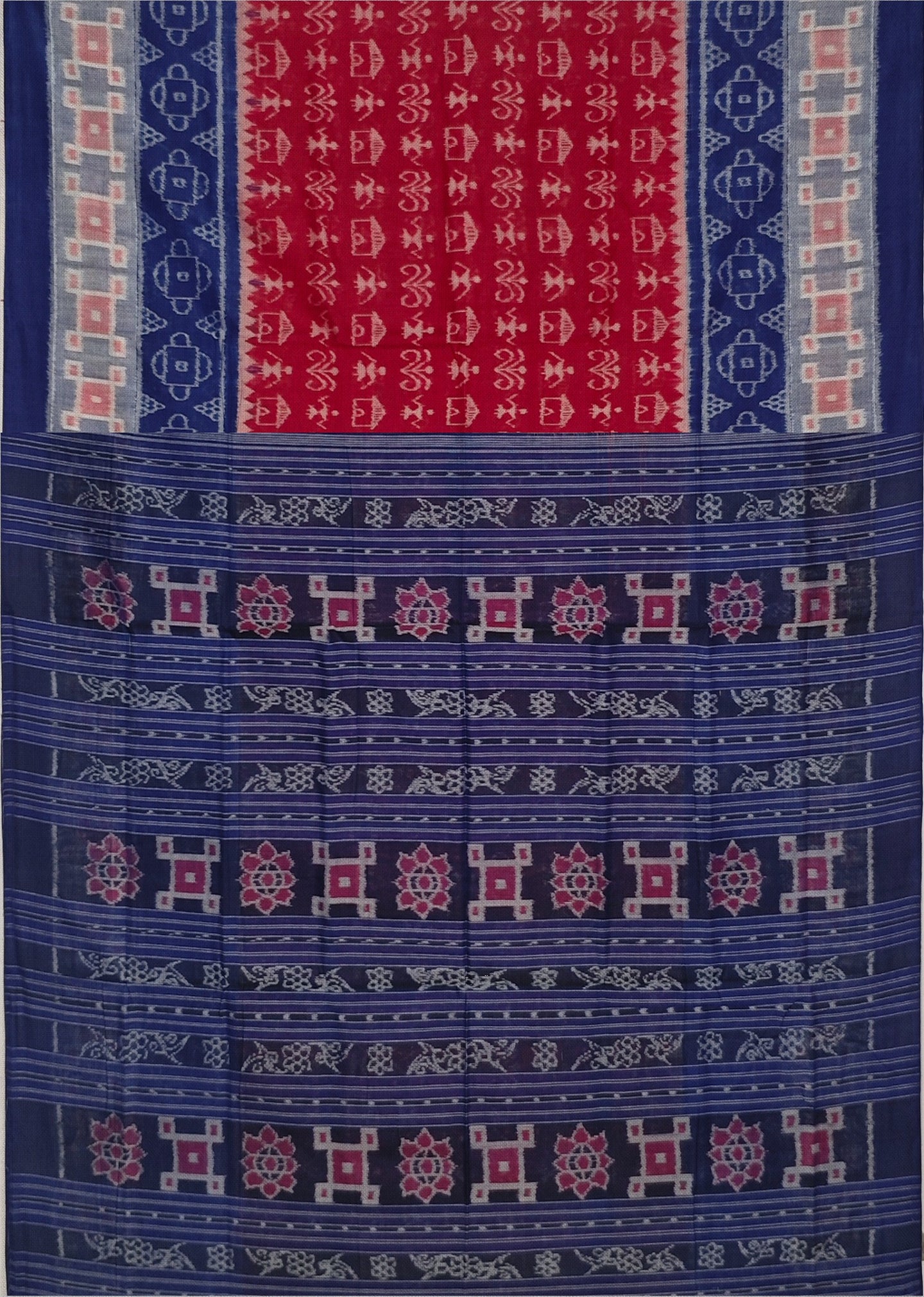 Maroon Teracota Bandha Saree