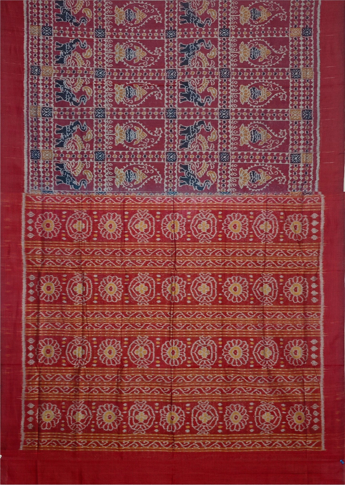 Deep Maroon Body Bandha Saree