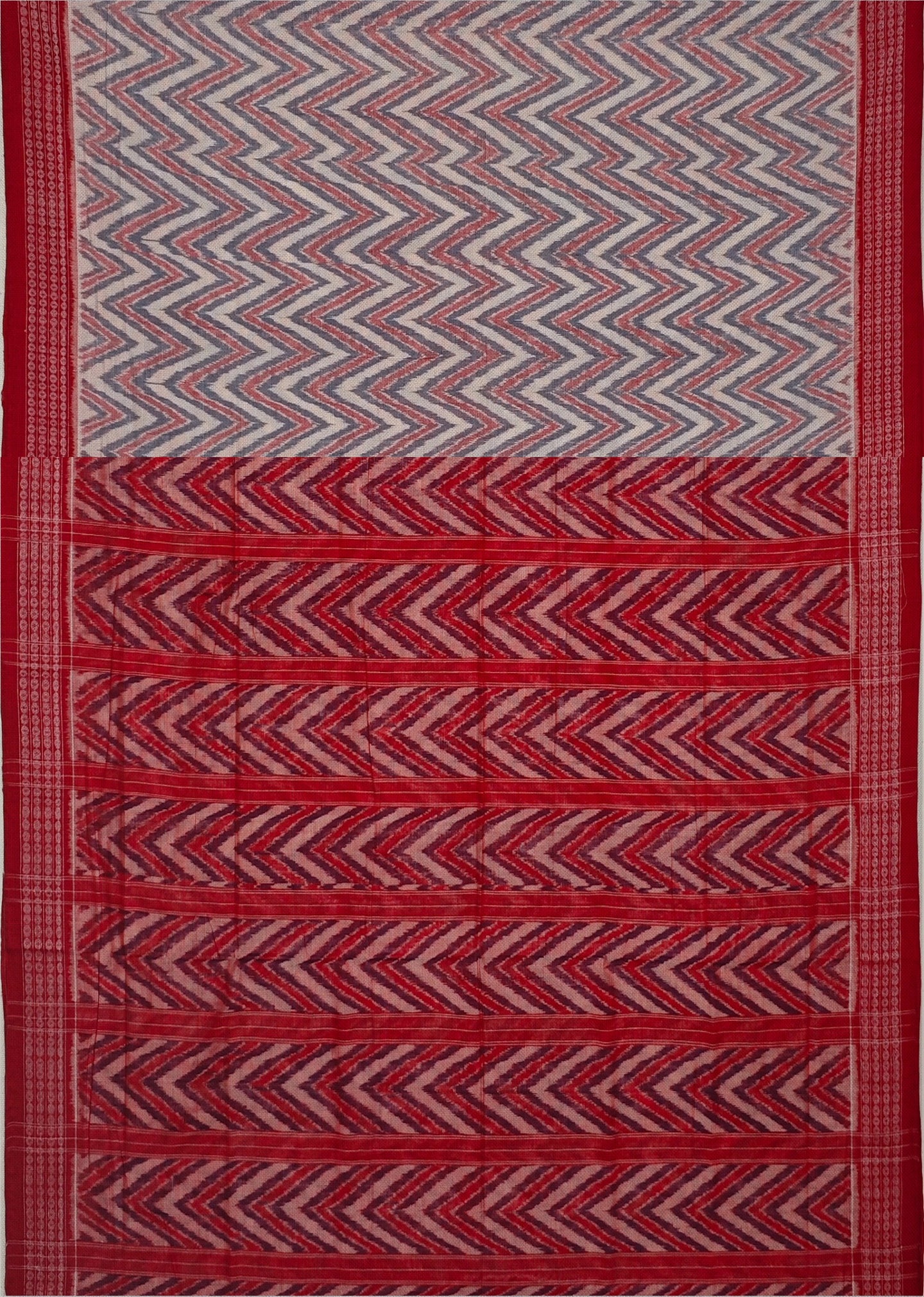 Red White Blue Body Bandha Saree