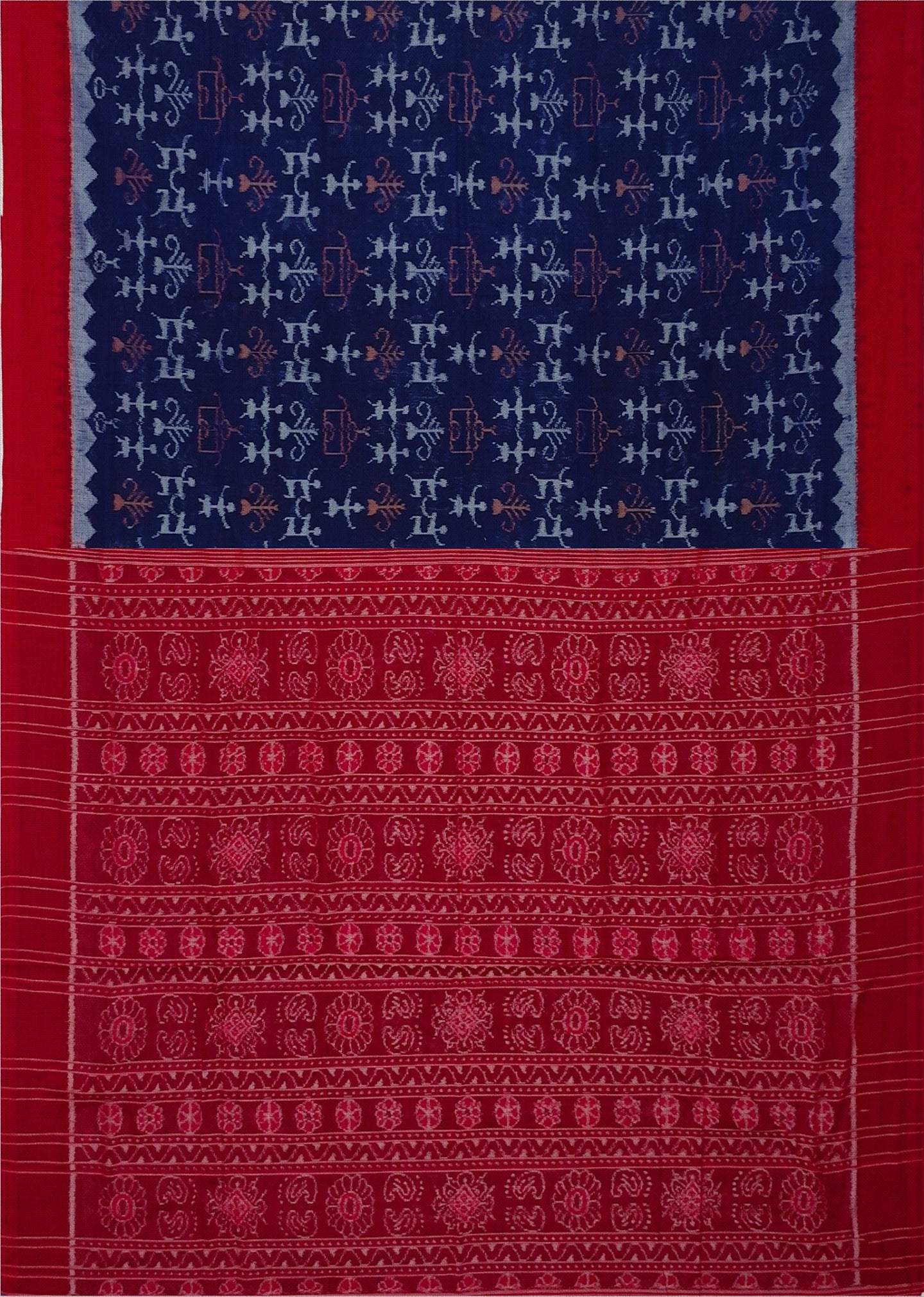 Blue Teracota Bandha Saree