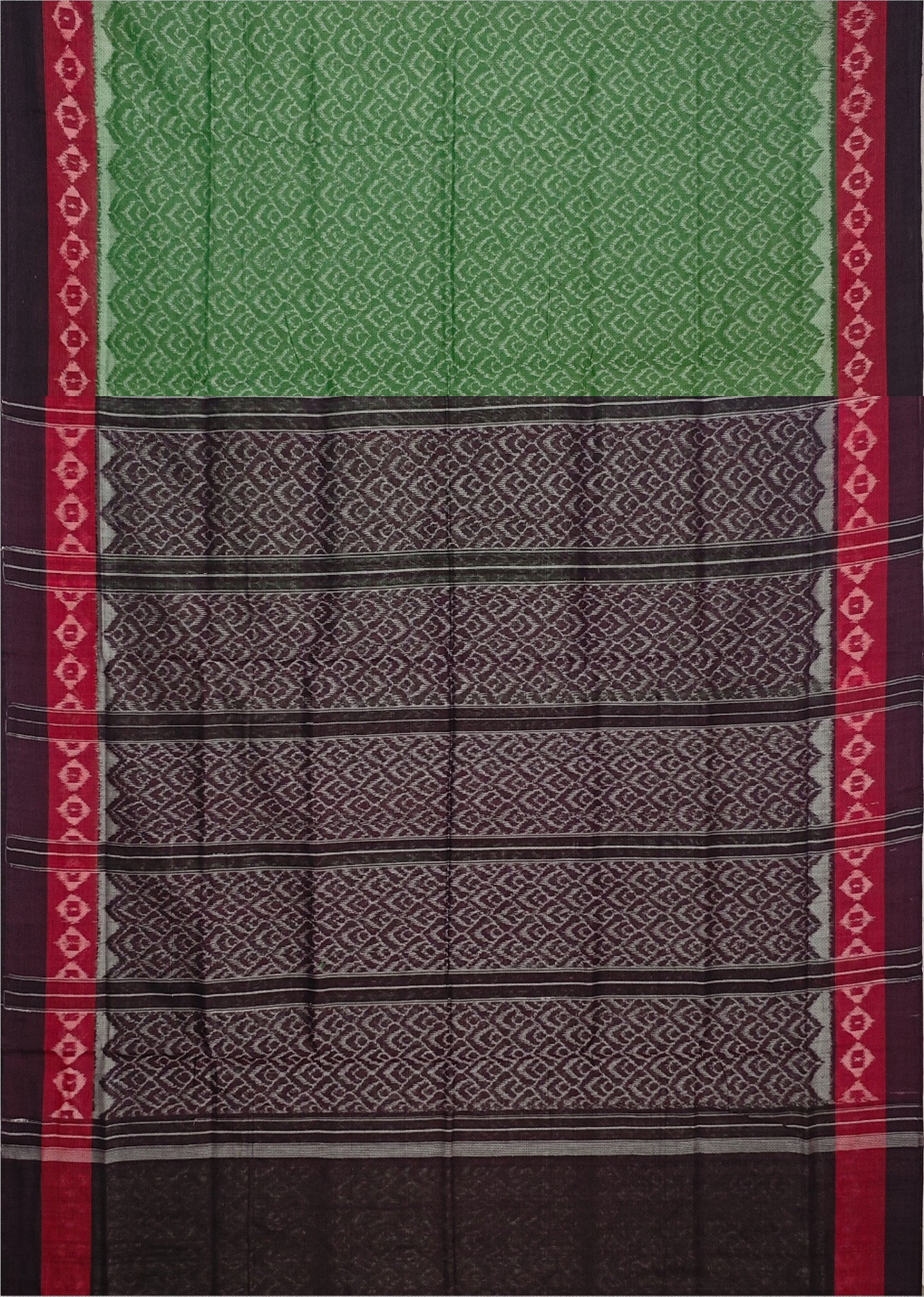Olive Green Body Bandha Saree