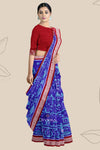 Blue Berry Body Bandha Tissue Silk Saree | Odisha Handloom GI Tagged | Devnika