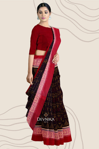 Coffee Teracota Bandha Saree