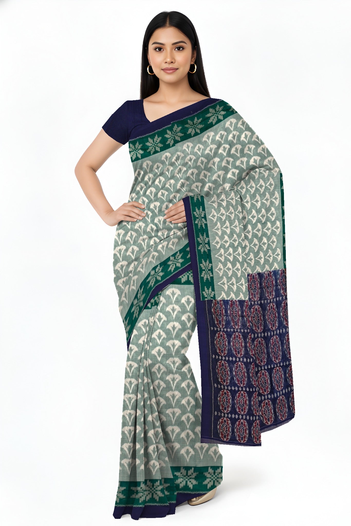 Light Green Body Bandha Saree