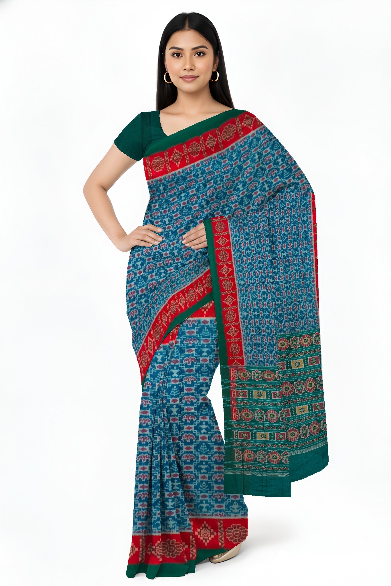 Sumati Teracota Bandha Saree