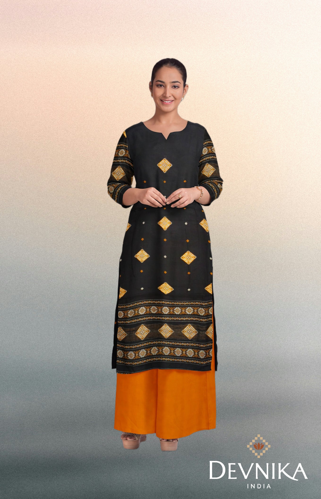 Black Bomkai Dress Set
