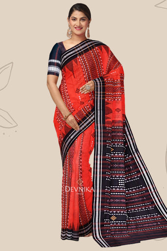 Orange Bapta Saree