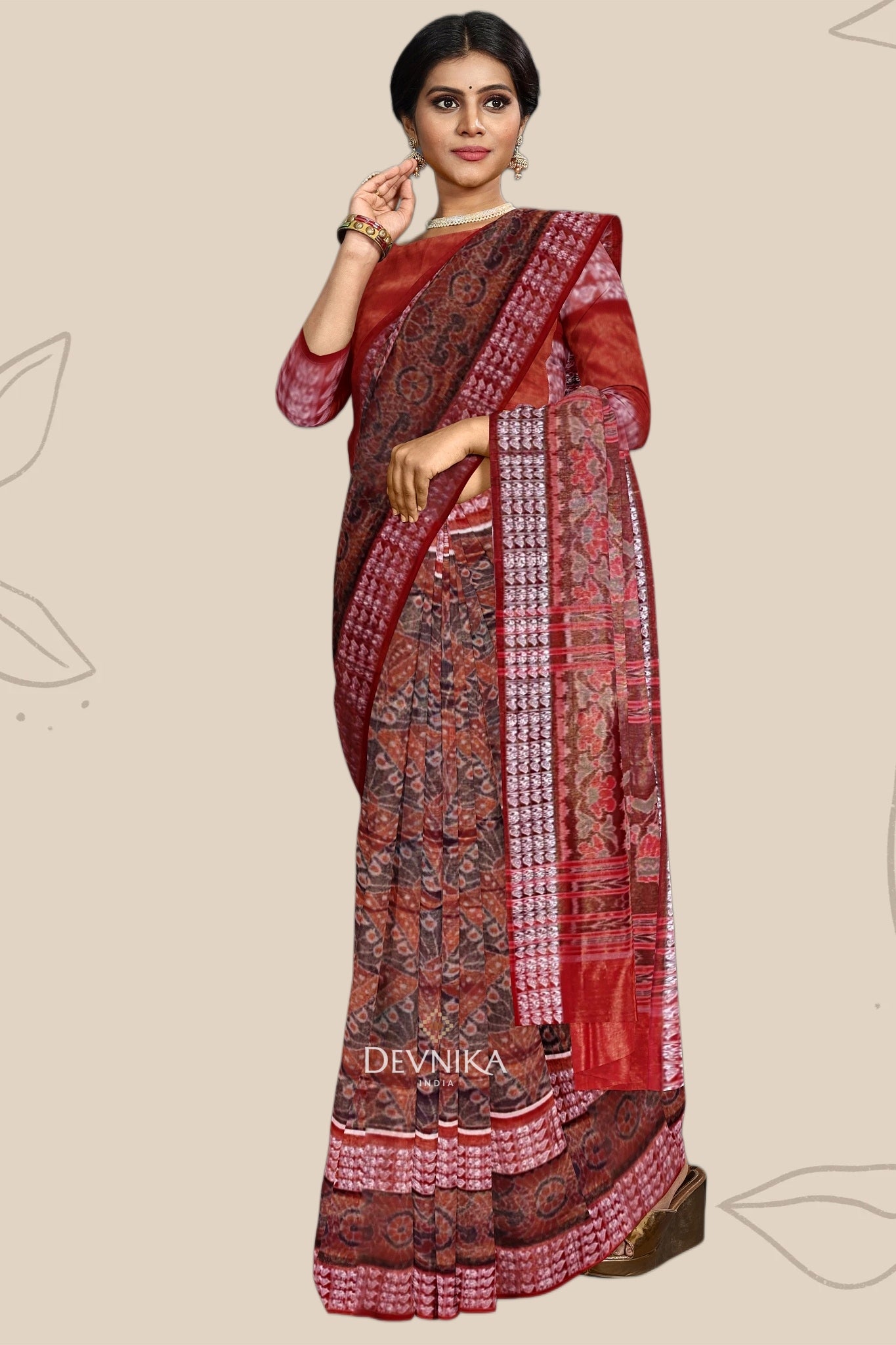 Golen Yellow Body Bandha Tissue Saree