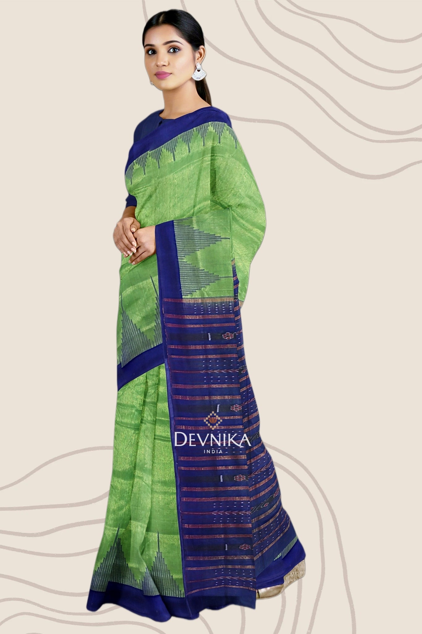 Green Big Temple Border(Bapta)