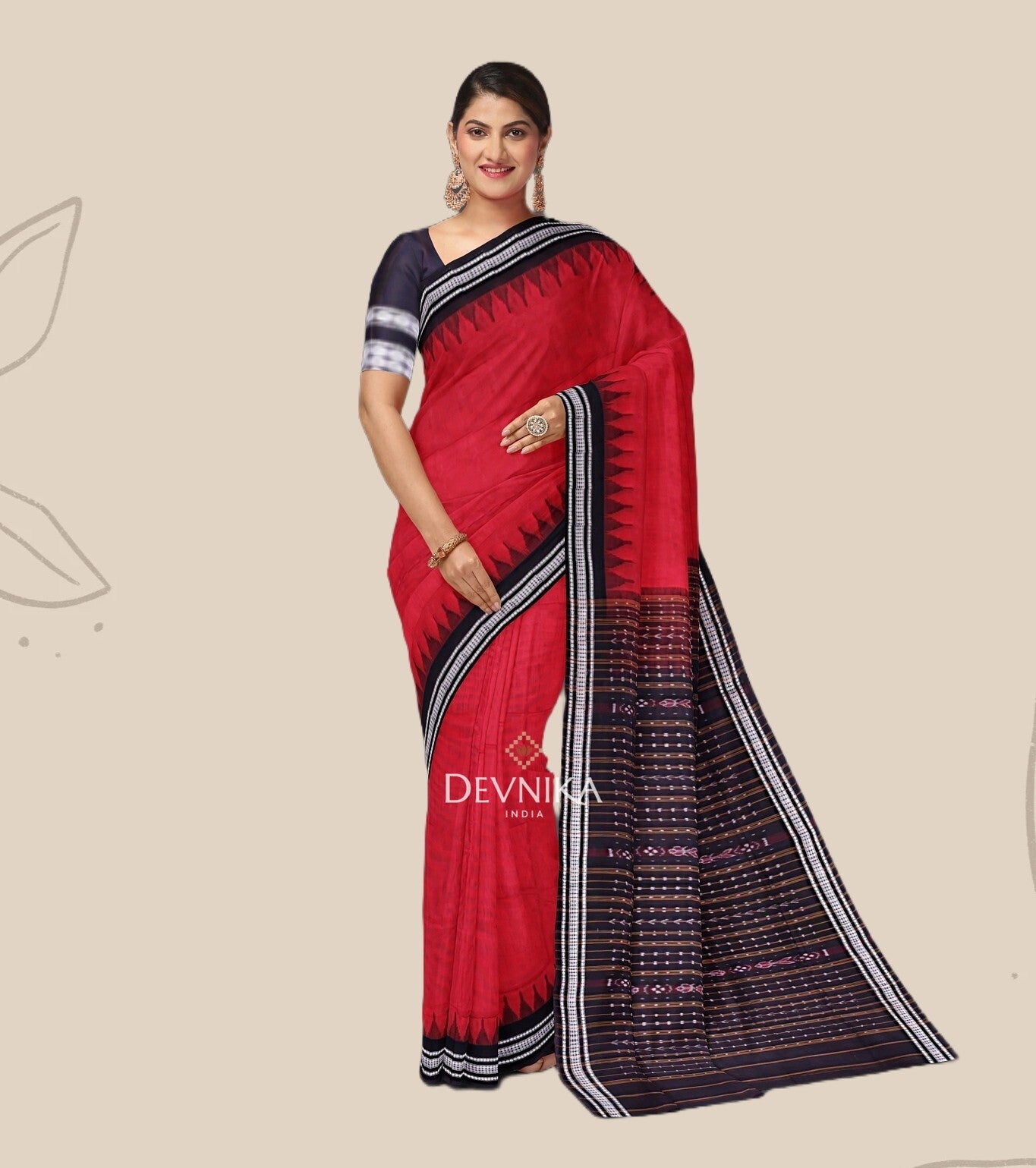 Red Bapta Saree