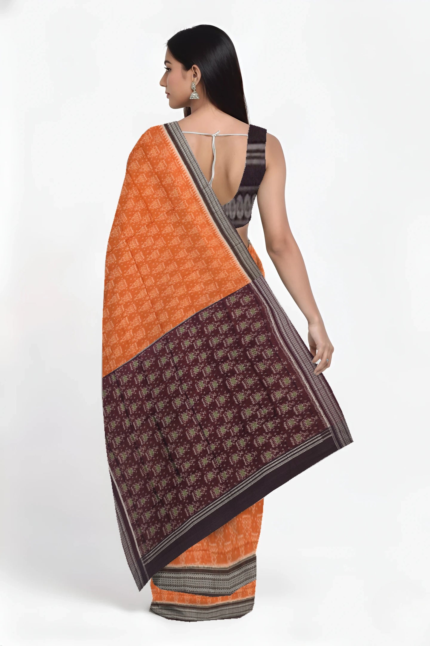 Brown Body Bandha Saree