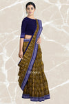 Olive Teracota Bandha Handloom Cotton Saree | Odisha Handloom | Devnika
