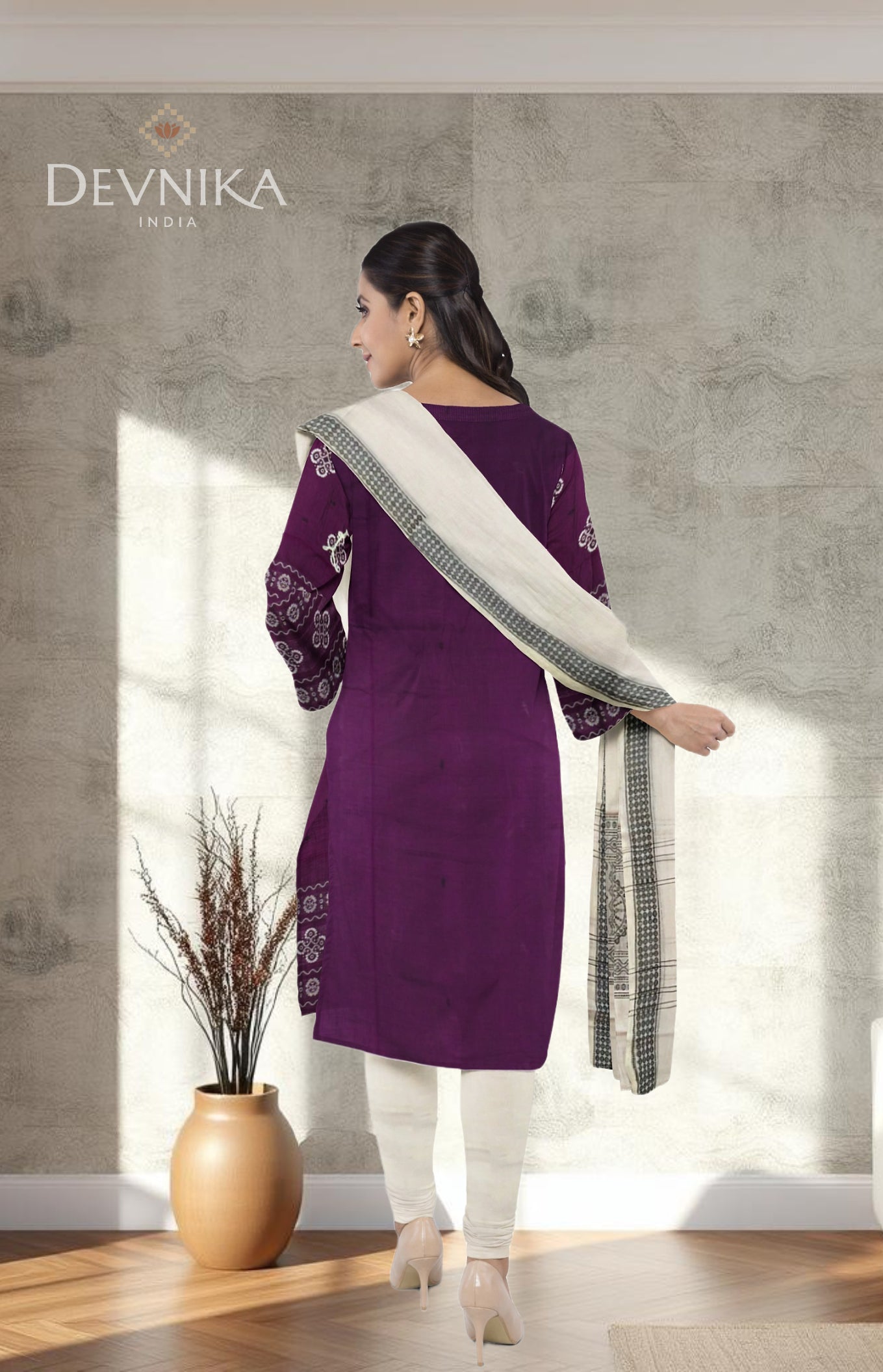 Purple Bomkai Dress Set