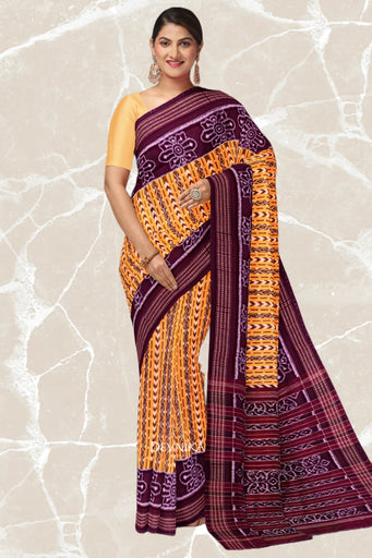 Golden Yellow Body Bandha Saree