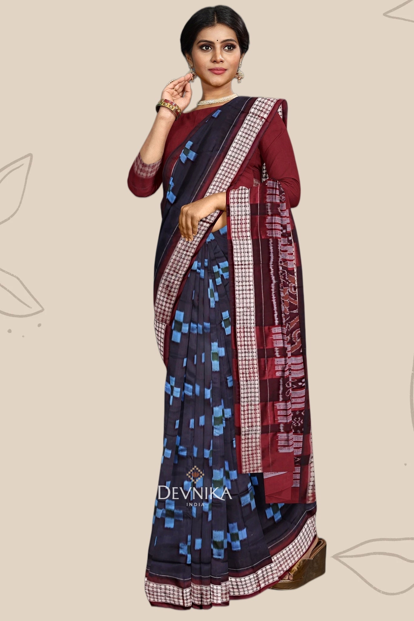 Black Body Pasapalli Saree