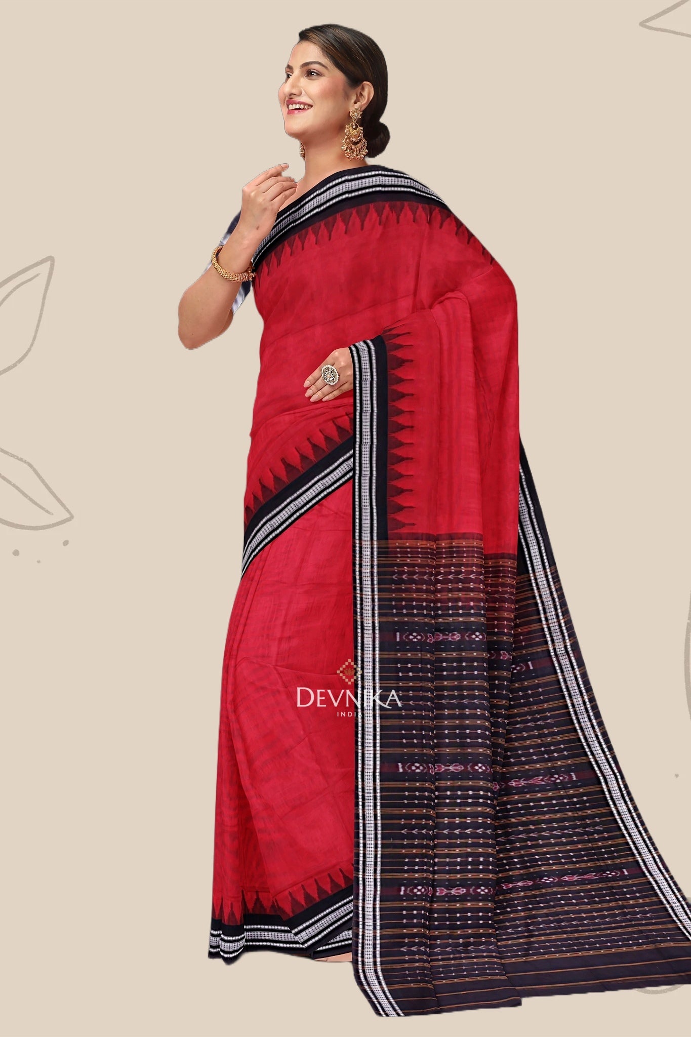 Red Bapta Saree
