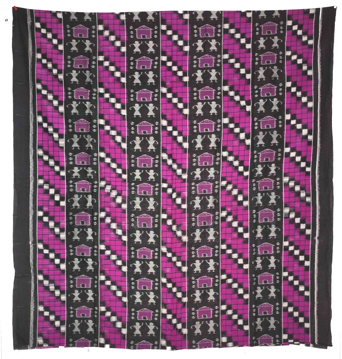Black & purple Bandha Pasapalli Shirt/TopPiece