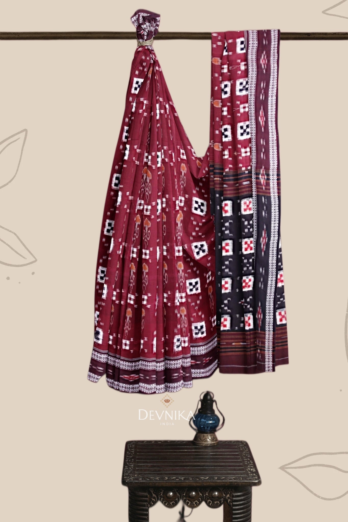 Maroon Body Pasapalli Saree